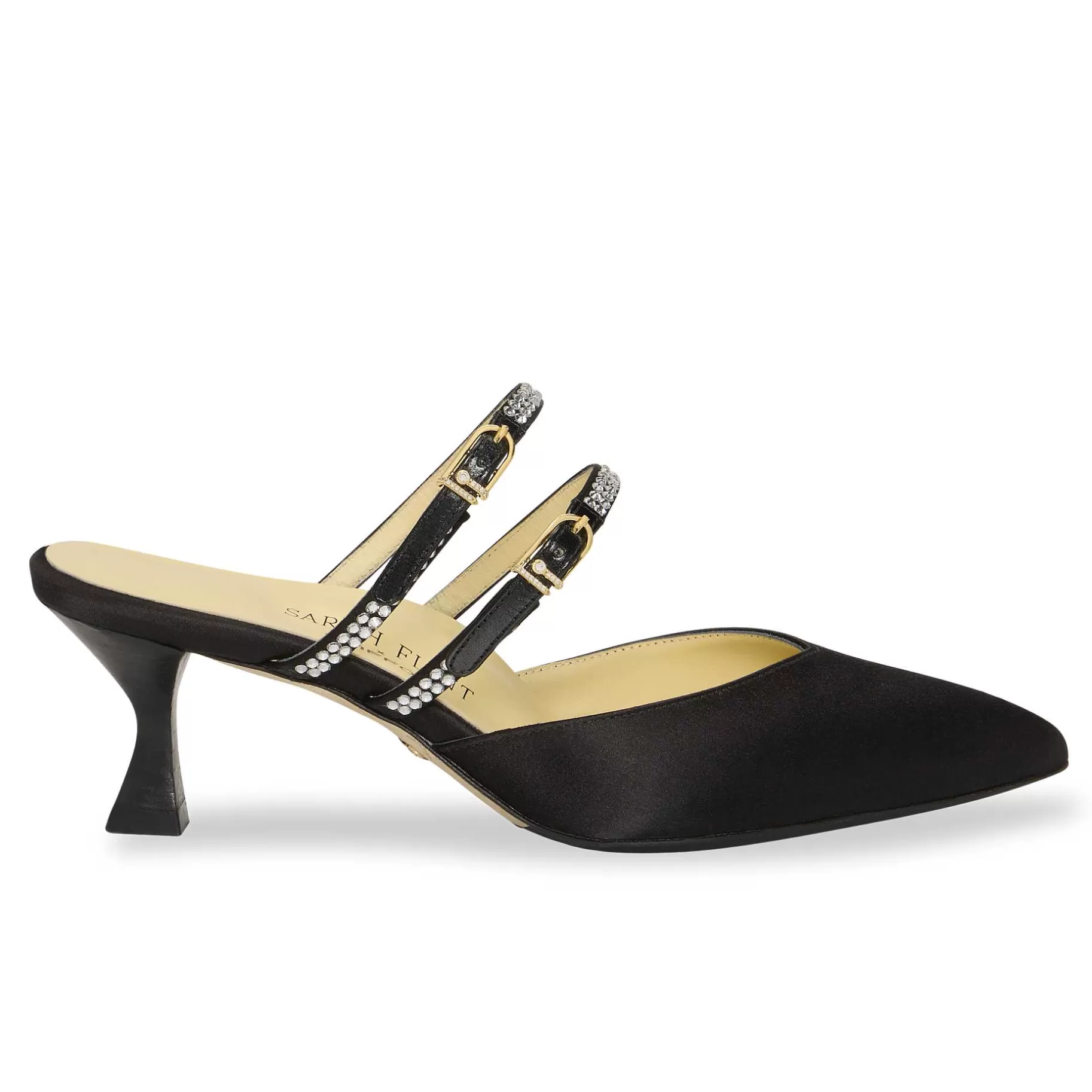 Pumps-Sarah Flint Perfect Shiffon Kitten Mule 50